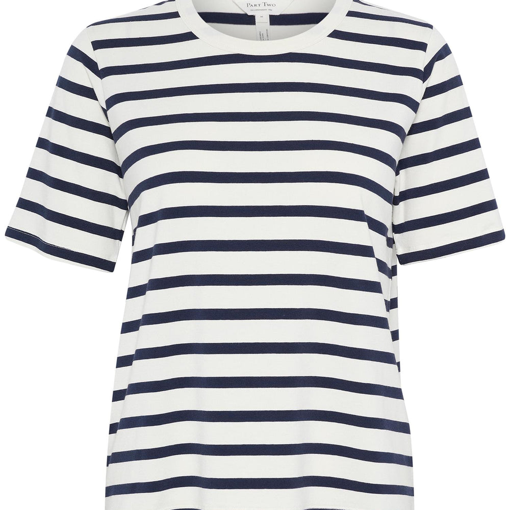 Ratani Tee Navy And White Stripe