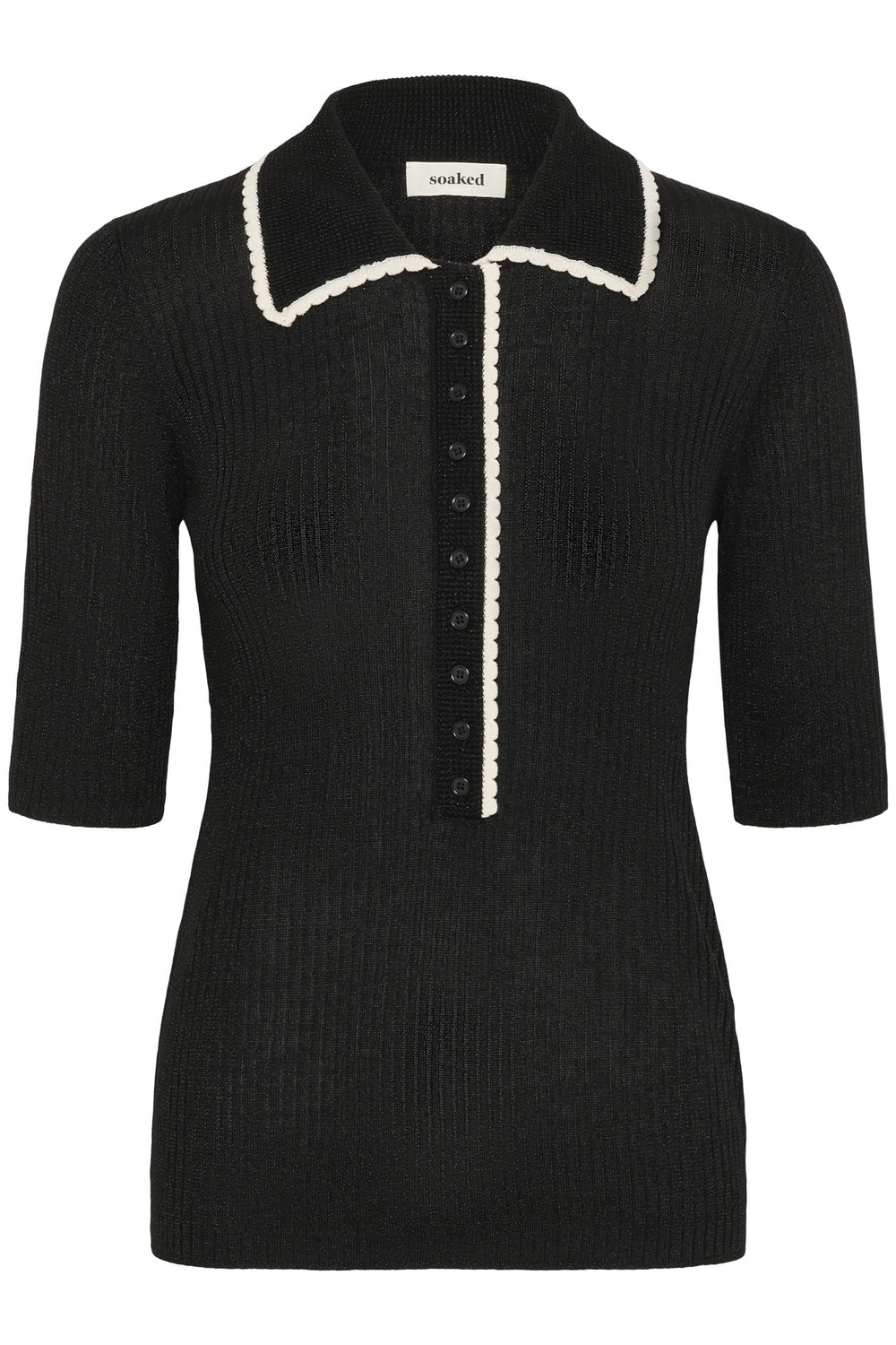 Laisa Polo Pullover Black