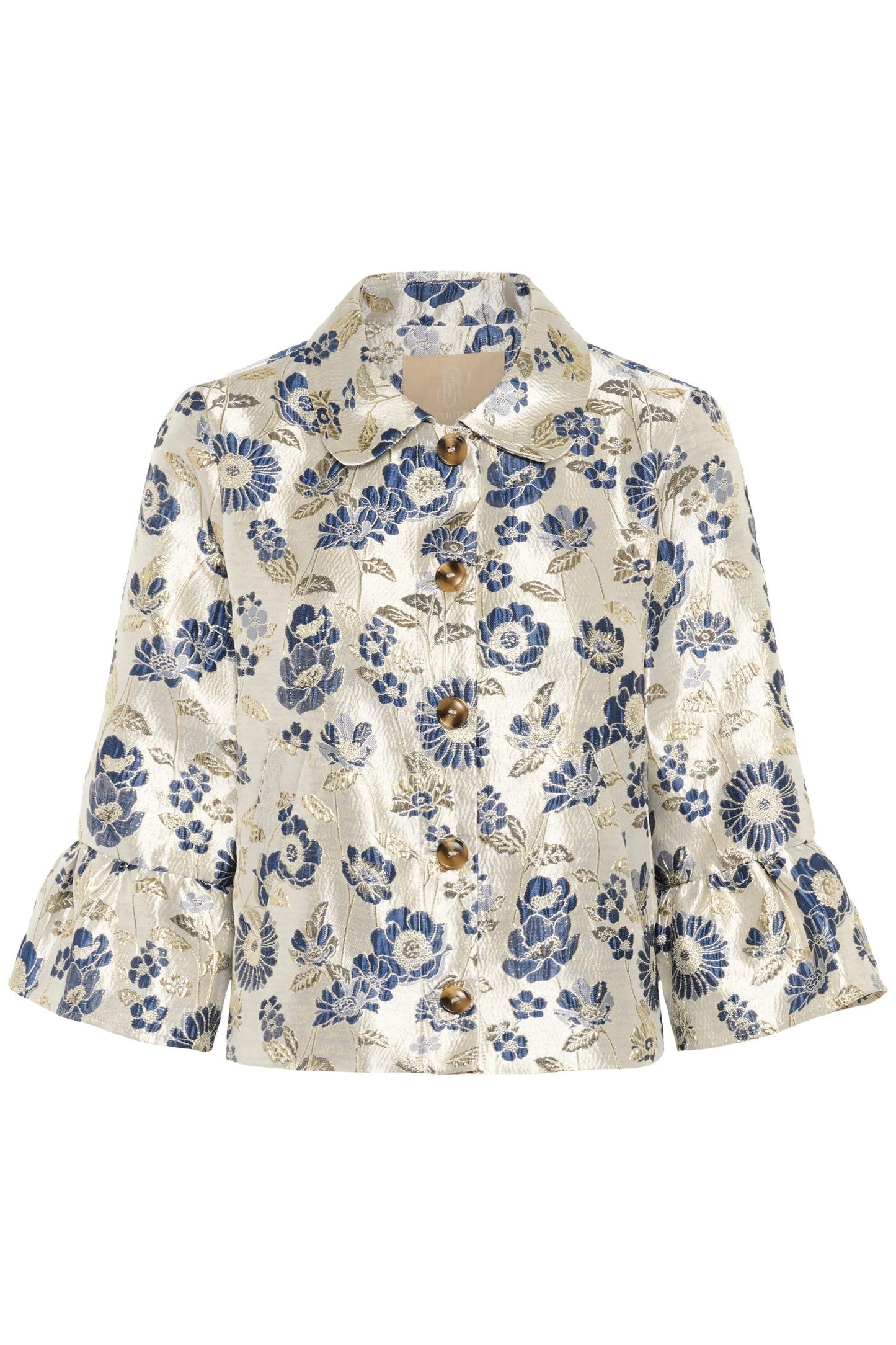 Brooke Jacket Dark Blue/Silver Flower