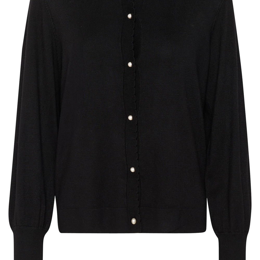 Annemarie Scallop Cardigan Black