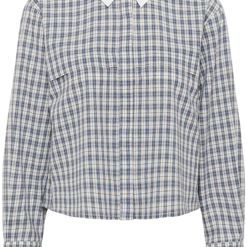 Capri Shirt Check Blue