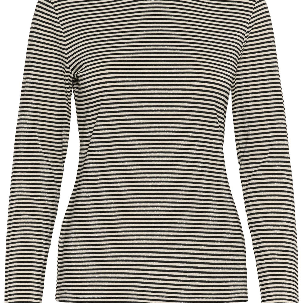Kiddy Oneck Long Sleeve Black/White Stripe