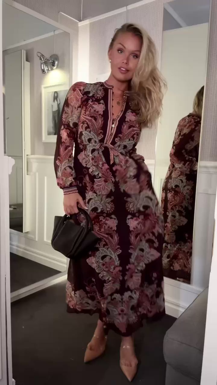 Isolde Dress Wine