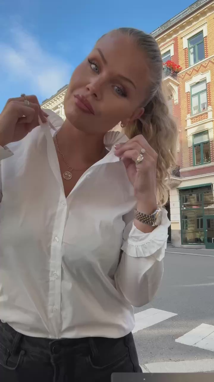 Antoinett Button Shirt Spring Gardenia