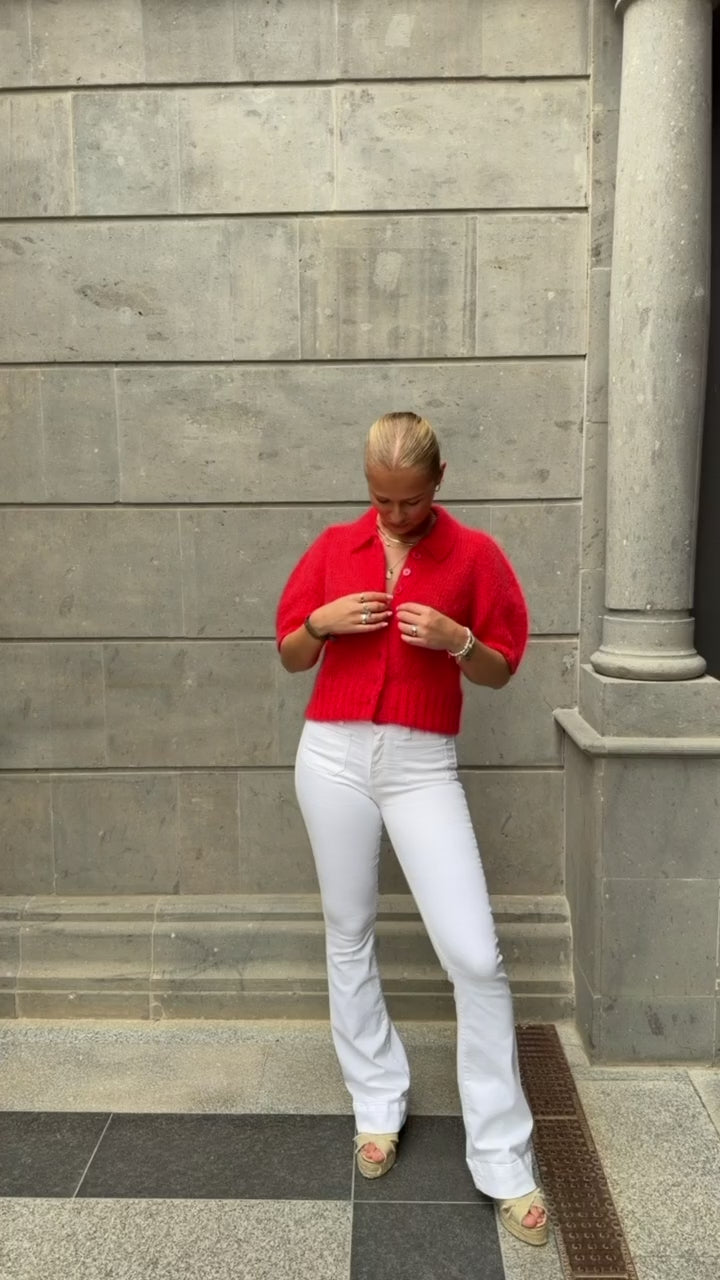 Vernoni Cardigan Poppy Red